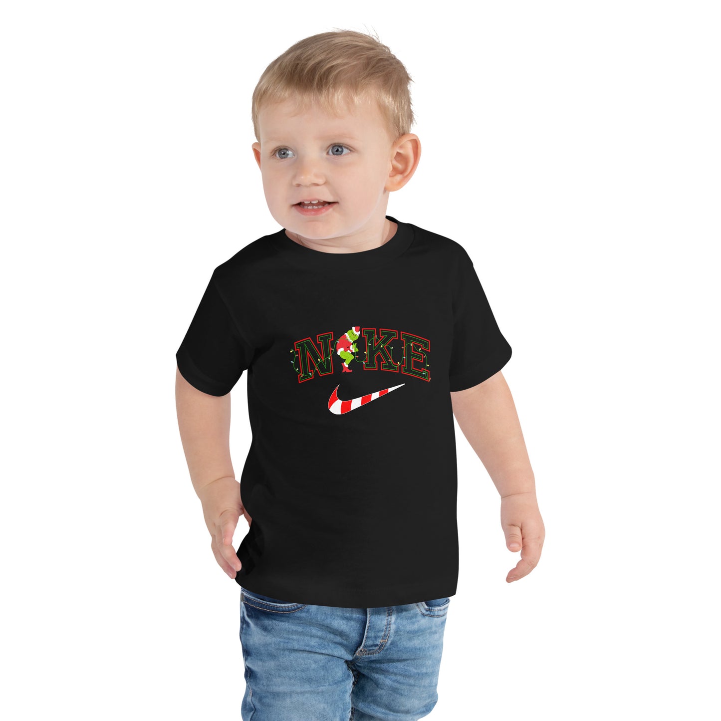 Candy Cane mean one Toddler Short Sleeve Tee