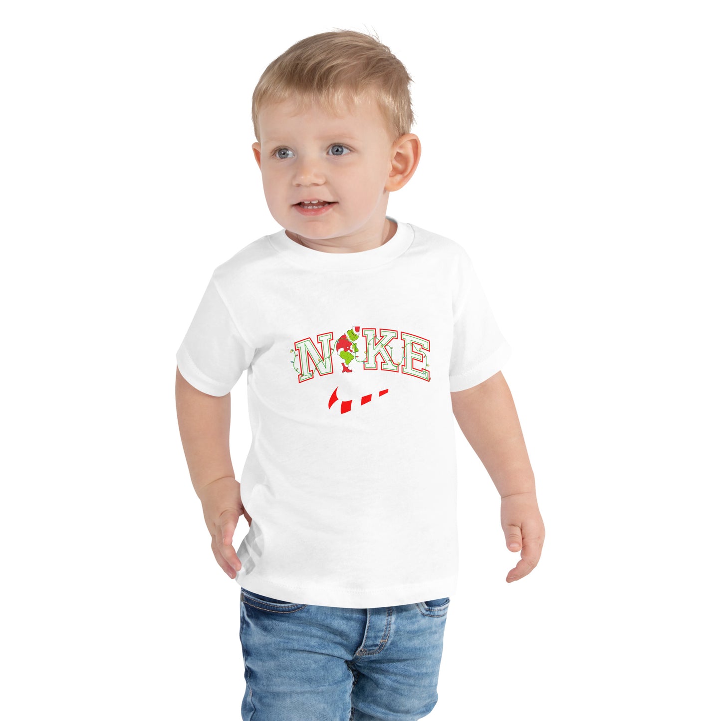 Candy Cane mean one Toddler Short Sleeve Tee