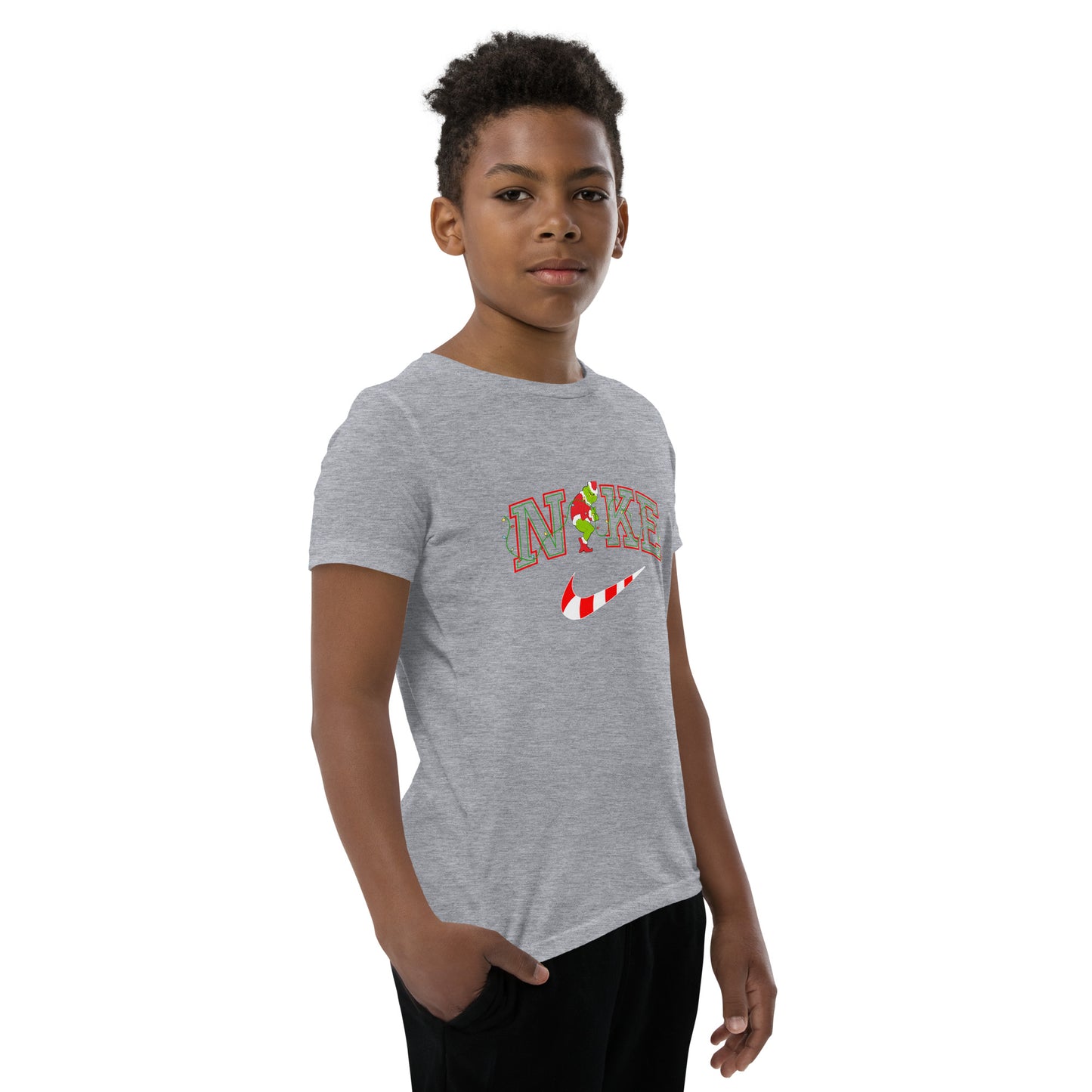 Candy cane mean one Youth Short Sleeve T-Shirt