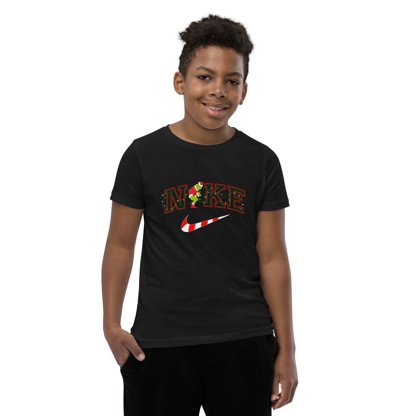 Candy cane mean one Youth Short Sleeve T-Shirt