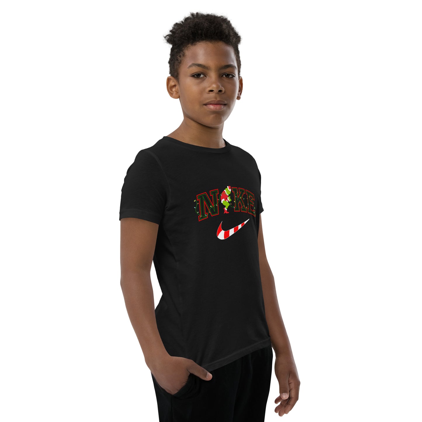 Candy cane mean one Youth Short Sleeve T-Shirt