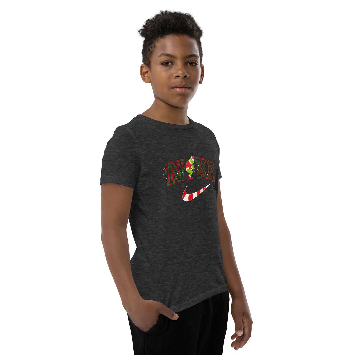 Candy cane mean one Youth Short Sleeve T-Shirt