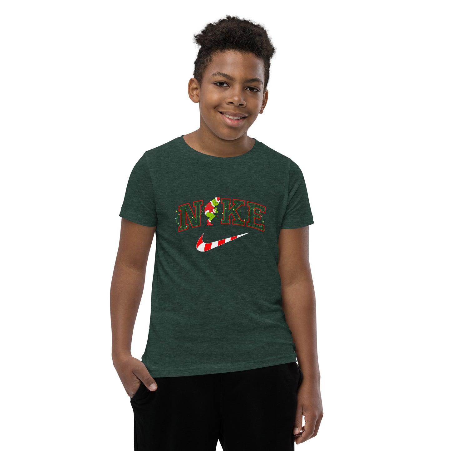 Candy cane mean one Youth Short Sleeve T-Shirt