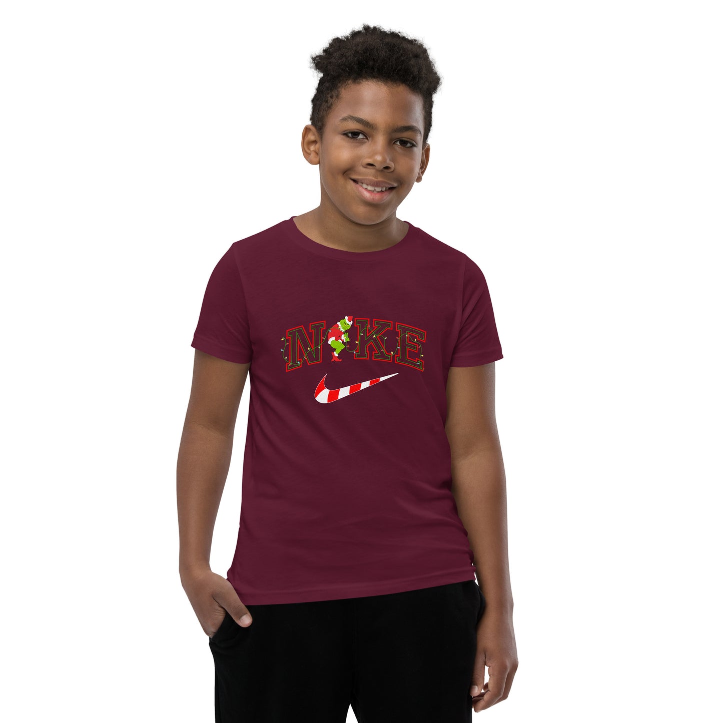 Candy cane mean one Youth Short Sleeve T-Shirt
