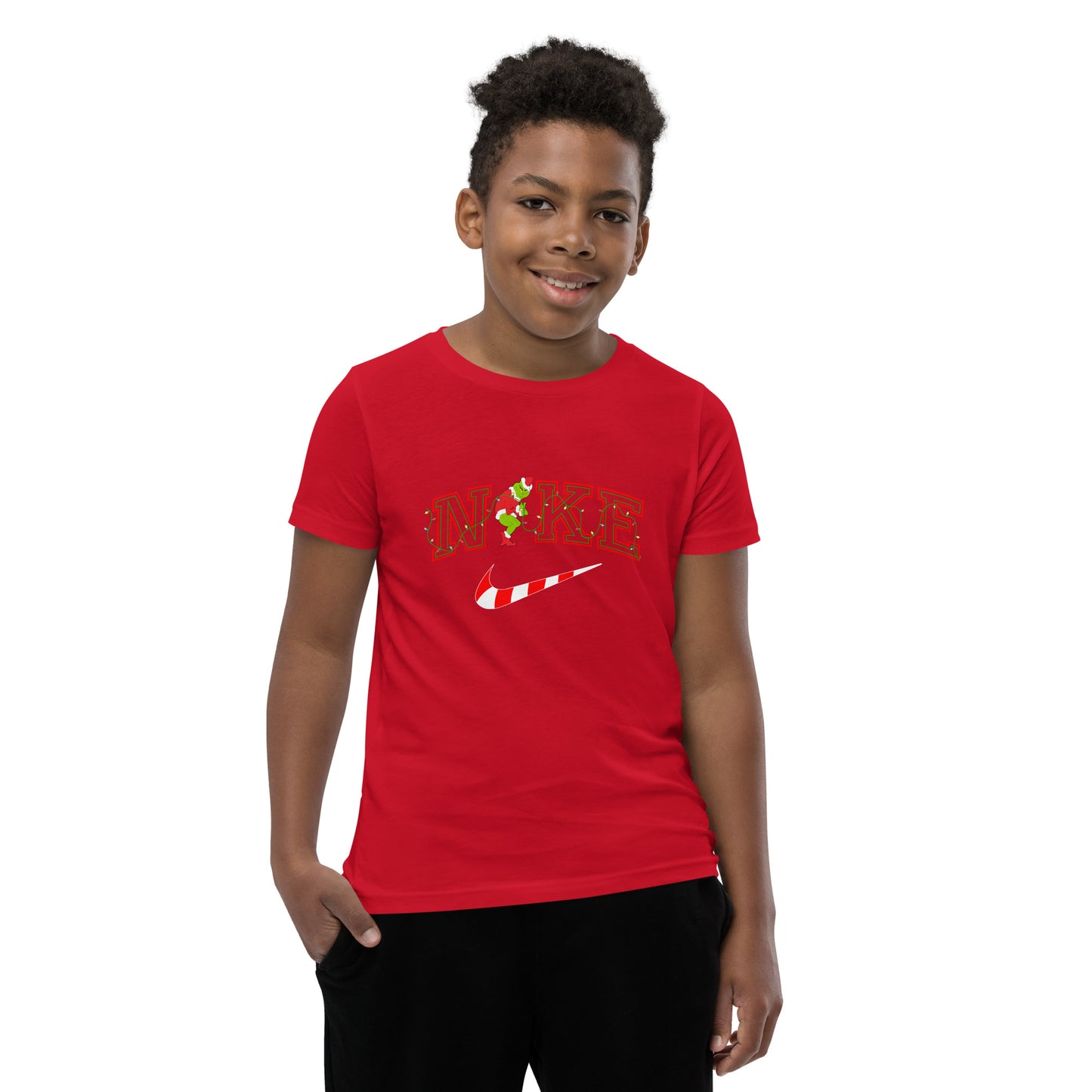 Candy cane mean one Youth Short Sleeve T-Shirt