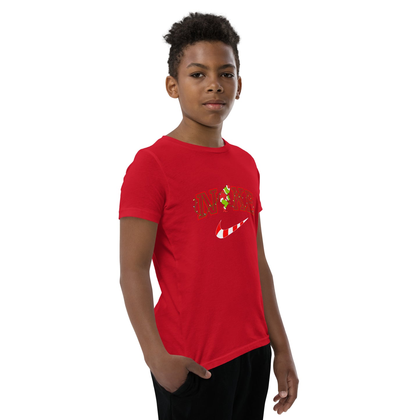 Candy cane mean one Youth Short Sleeve T-Shirt