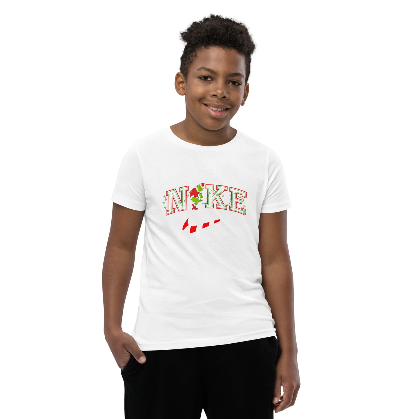 Candy cane mean one Youth Short Sleeve T-Shirt